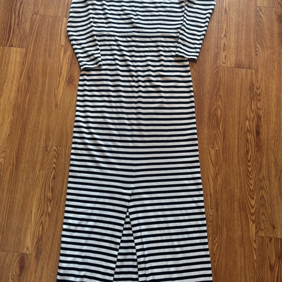 J Crew Classic Maxi blue and cream dress - Picture 9 of 14